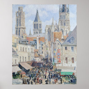 Poster Rua Grocery de Pissarro, Rouen