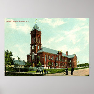 Pôster Rua Hedwigs 1909 de Dunkirk New York
