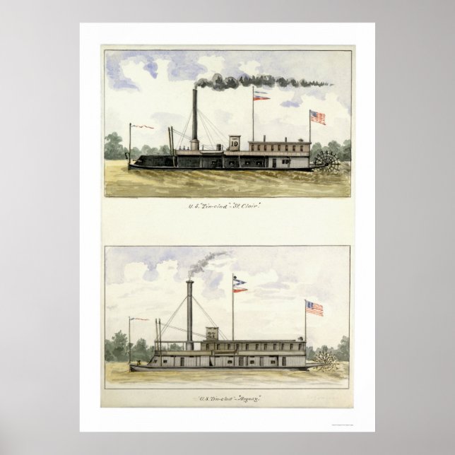 Poster Rua Ironclad. Clair 1864 (Frente)