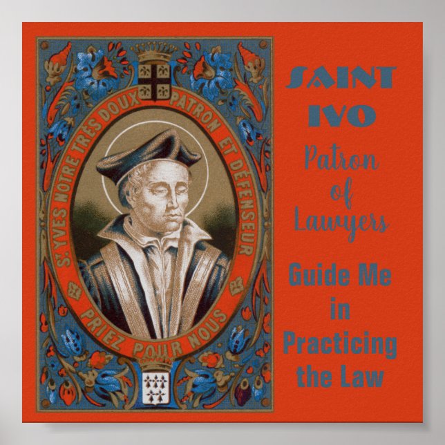 Poster Rua. Ivo de Kermartin (M 005) (Frente)