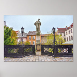 Poster Rua. John of Nepomuk Statue, Bratislava, Eslováqui