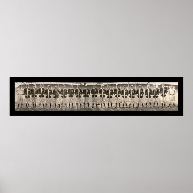 Pôster Rua Louis Browns Team Foto 1909 (Frente)