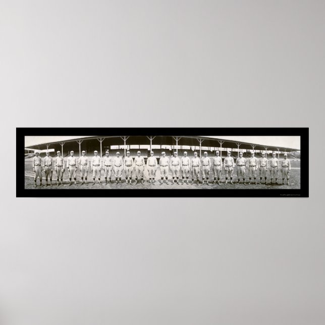 Pôster Rua Louis Cardinals Foto 1910 (Frente)