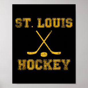 Poster Rua Louis Ice Hockey Sticks State Outile Stl Tee