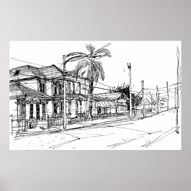 Pôster Rua Magazine, Nova Orleans (Frente)