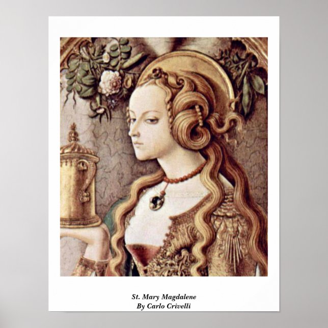 Pôster Rua. Mary Magdalene Por Carlo Crivelli (Frente)