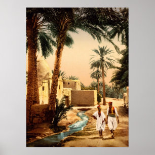 Poster Rua na antiga cidade de Biskra, Argélia