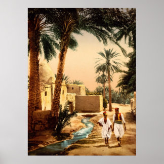 Poster Rua na antiga cidade de Biskra, Argélia