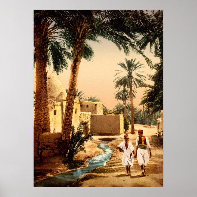 Pôster Rua na antiga cidade, II, Biskra, Argélia (Frente)