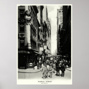 Pôster Rua Nassau de 1905, Nova Iorque