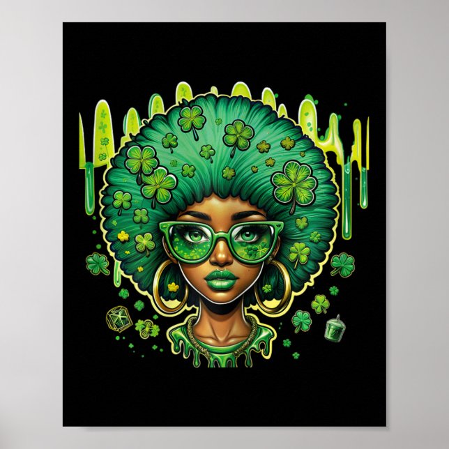 Poster Rua Negra Afro-Americana Leprechaun (Frente)