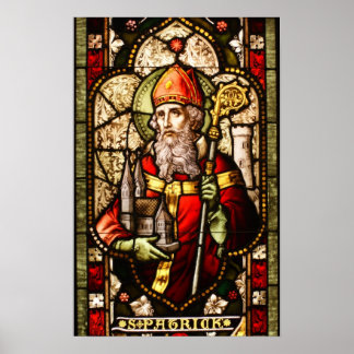 Pôster Rua: Patrick StainGlass Art Deco