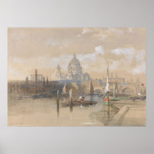 Poster Rua. Paul (1862-1863) David Roberts