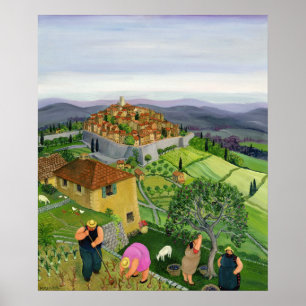 Pôster Rua, Paul de Vence.