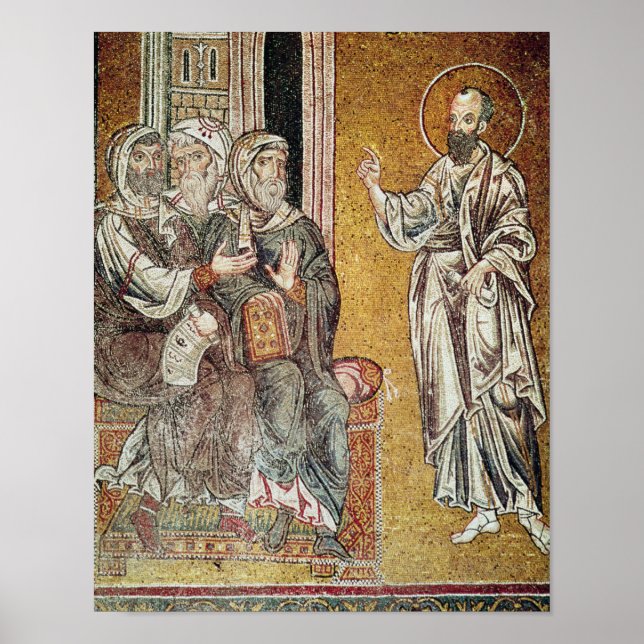 Poster Rua, Paul pregando aos judeus (Frente)