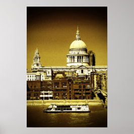 Poster Rua Paulista Catedral de Londres Inglaterra Reino