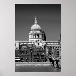 Poster Rua Paulista Catedral de Londres Inglaterra Reino