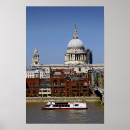 Poster Rua Paulista Catedral de Londres Inglaterra Reino