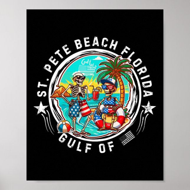 Poster Rua, Pete Beach, Florida Men And Women (Frente)