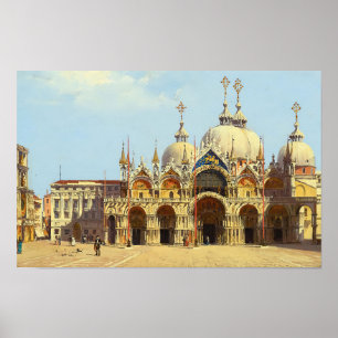 Poster Rua. Praça de Mark, Veneza Antonietta Brandeis
