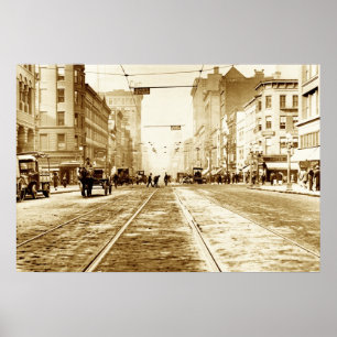 Poster Rua principal da avenida de Clinton