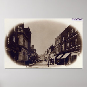 Pôster Rua principal de Godalming, Surrey, c.1900