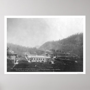 Pôster Rua principal em Chitina, Alaska 1916
