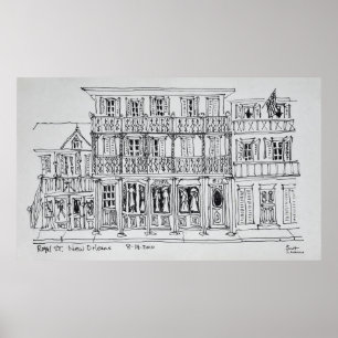 Pôster Rua Royal, French Quarter Nova Orleans