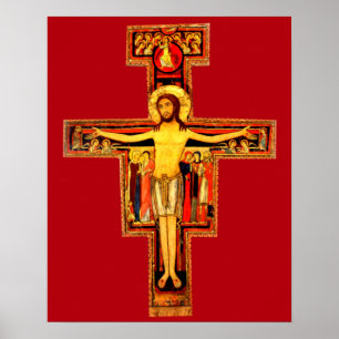 Pôster Rua San Damiano Crucifix