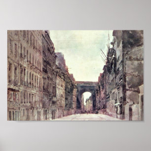 Poster Rua Santo-Denis em Paris por Girtin Thomas