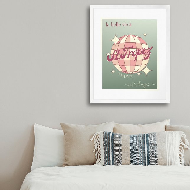 Poster Rua santo Tropez France enfeite d'Azur (Criador carregado)