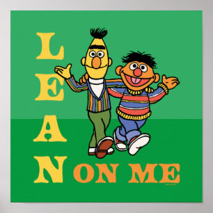 Poster Rua Sésamo   Bert & Ernie Lean on Me