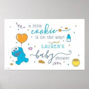 Poster Rua Sésamo Chá de fraldas de Monstro de Cookies