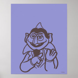 Poster Rua Sésamo Conde von Count Bright