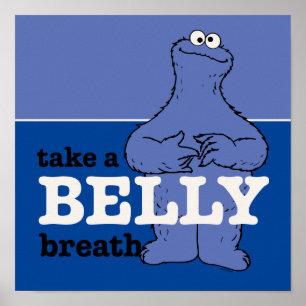 Poster Rua Sésamo   Monstro Do Biscoito Respirar