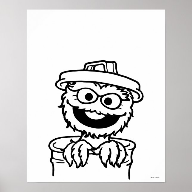Poster Rua Sésamo | Oscar the Grouch (Frente)