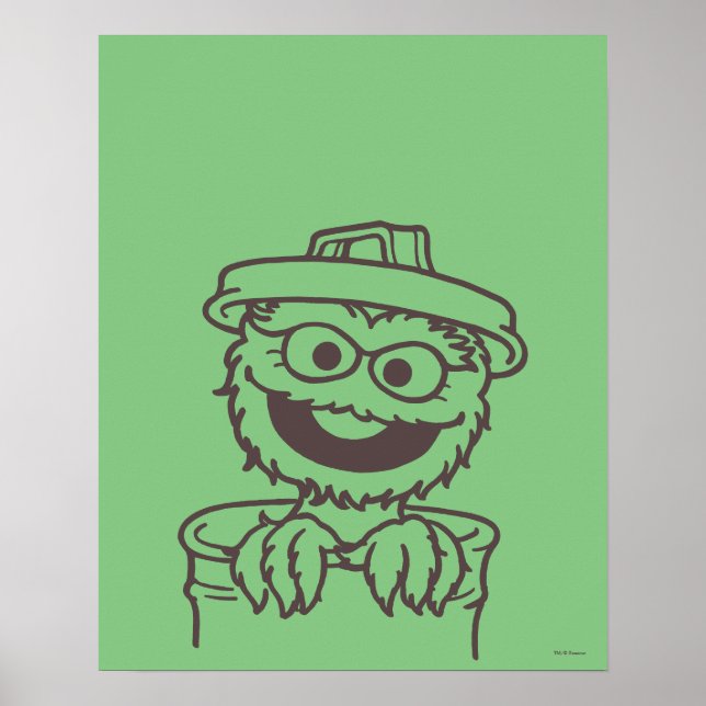 Poster Rua Sésamo | Oscar the Grouch (Frente)