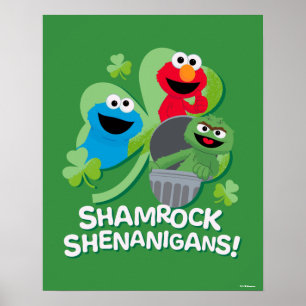 Poster Rua Sésamo Shamrock Shenanigans!