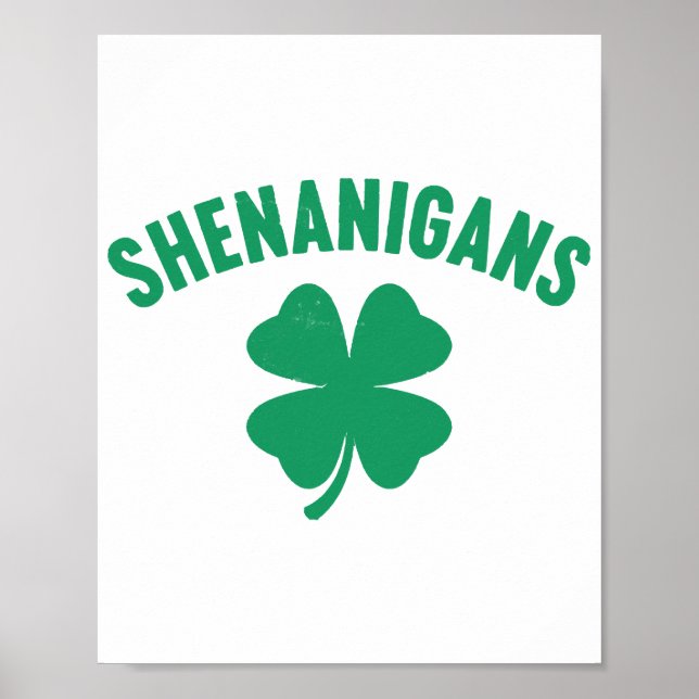 Poster Rua Shenanigans Shamrock. (Frente)