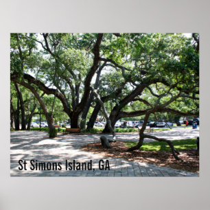 Poster Rua Simons GA Wandering Oak Photo
