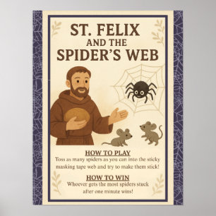 Poster Rua. Sinal de Santo Católico de Felix Spider na We