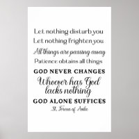Rua Teresa de Avila Quote Art
