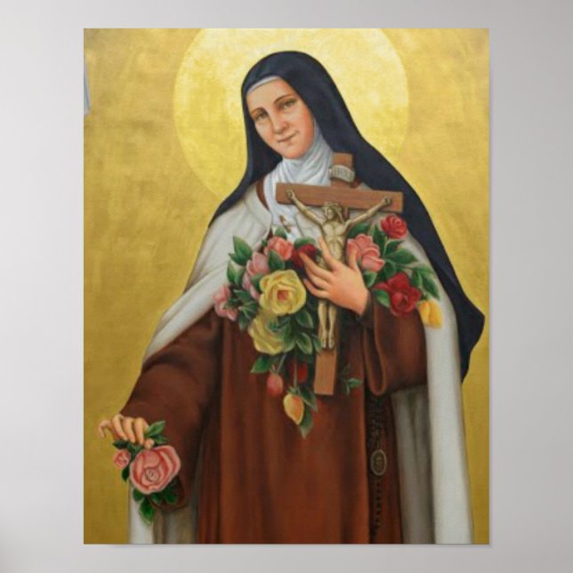 Poster Rua... Terese de Lisieux Little Flower de Jesus (Frente)