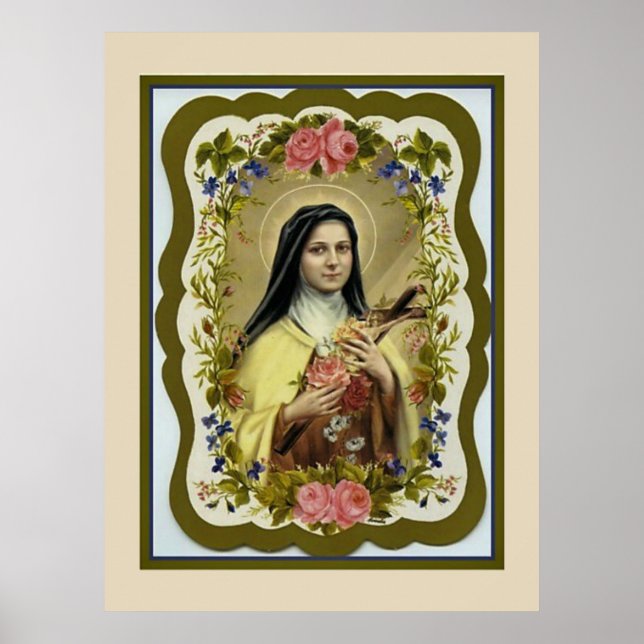 Poster Rua... Terese de Lisieux Little Flower de Jesus (Frente)
