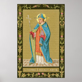 Poster Rua. Thomas Becket com Espada em Miter (P 005)