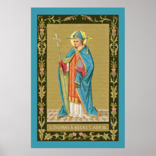 Poster Rua. Thomas Becket com Espada em Miter (P 005)