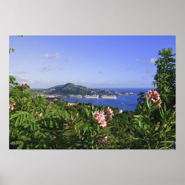 Pôster Rua, Thomas, Ilhas Virgens dos EUA. Charlotte (Frente)