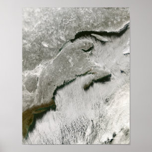 Pôster Ruas da neve e da nuvem