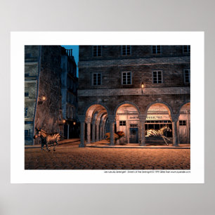 Poster Ruas du Serengeti de Les - ruas do Serengeti