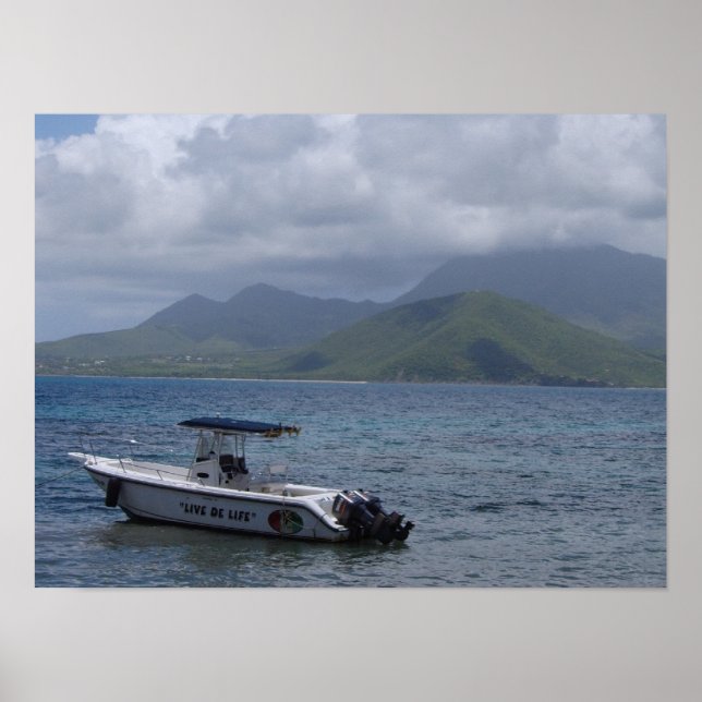 Poster Ruas Kitts, Turtle Beach (Frente)